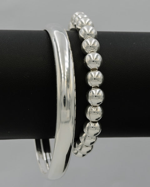 Sterling silver balls 8mm bracelet