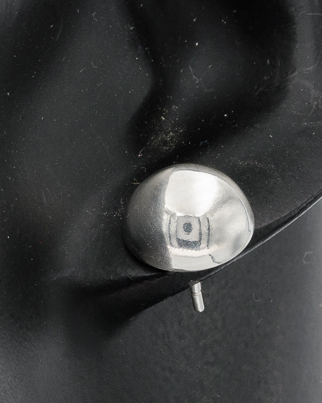 Sterling Silver Dome Stud Earrings – 16 mm - Silvertree Jewelry #