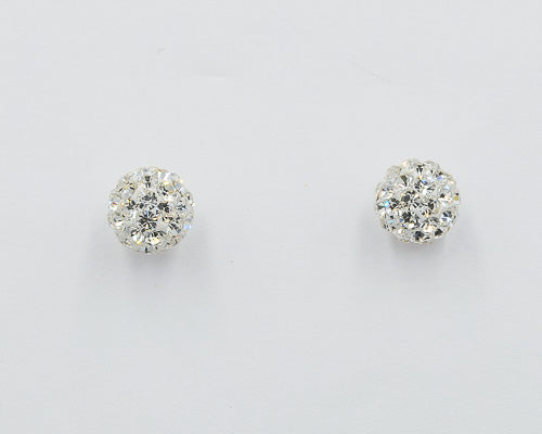 Glitter Ball Stud Earrings – 8mm