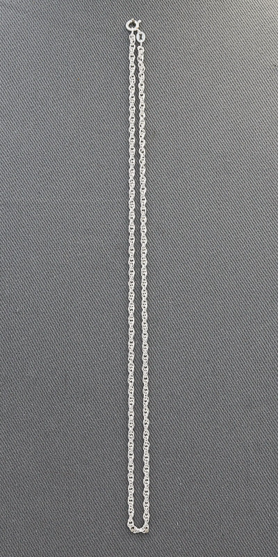 Sterling silver rope chain 4 mm