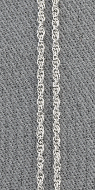 Sterling silver rope chain 4 mm