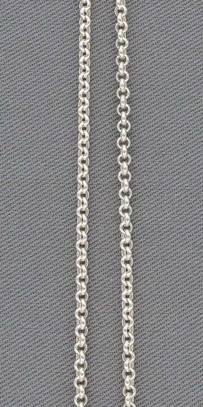 Sterling silver 2 mm Rolo link chain