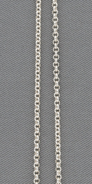 Sterling silver rolo chain 4mm