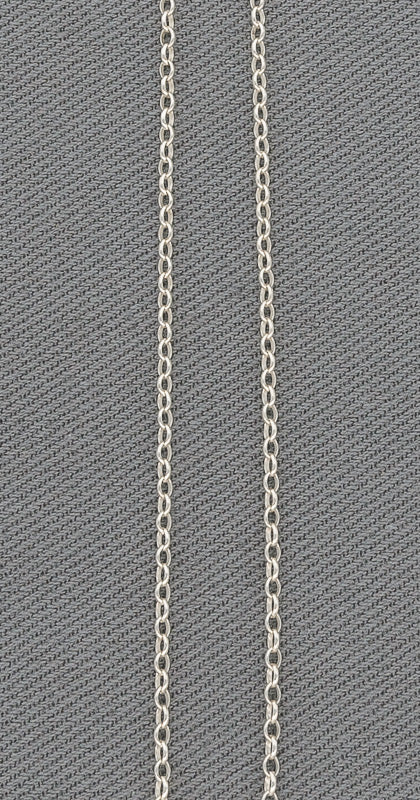 Sterling silver oval link chain thin
