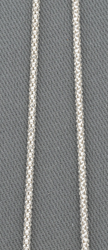 Sterling silver popcorn chain 3 mm