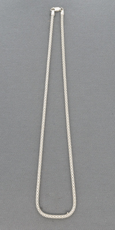 Sterling silver popcorn chain 3 mm