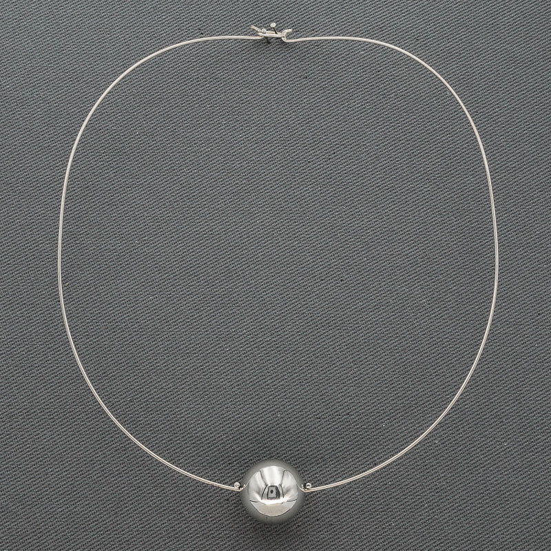 Sterling silver wire with a silver ball