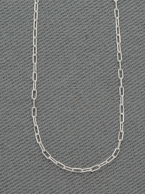 Sterling silver paperclip chain x thin