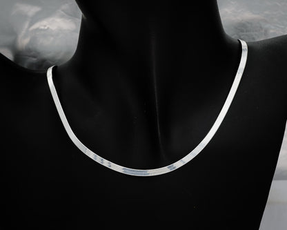 3mm Sterling Silver Magic Herringbone Chain Necklace - Silvertree Jewelry #