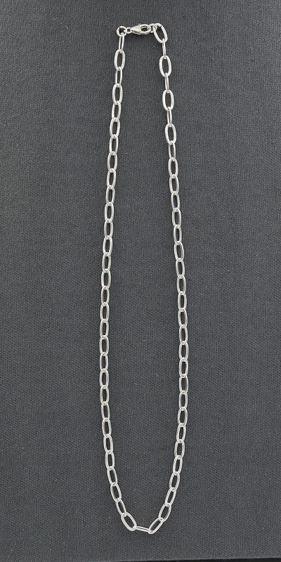 Sterling silver oval link chain C222