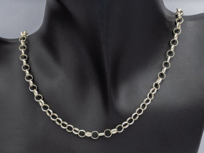 Sterling Silver Belcher Chain Necklace  45cm with Lobster Clasp - Silvertree Jewelry #