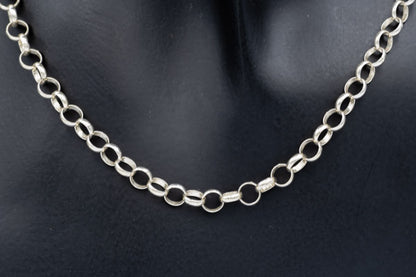Sterling Silver Belcher Chain Necklace  45cm with Lobster Clasp - Silvertree Jewelry #