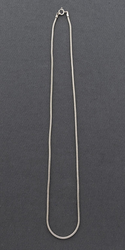 Sterling silver oxidized wheat chain