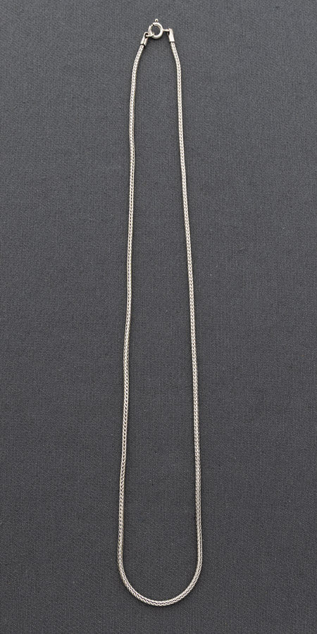 Sterling silver oxidized wheat chain