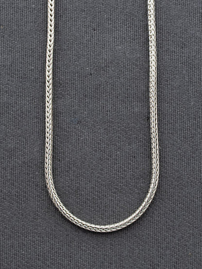 Sterling silver oxidized wheat chain