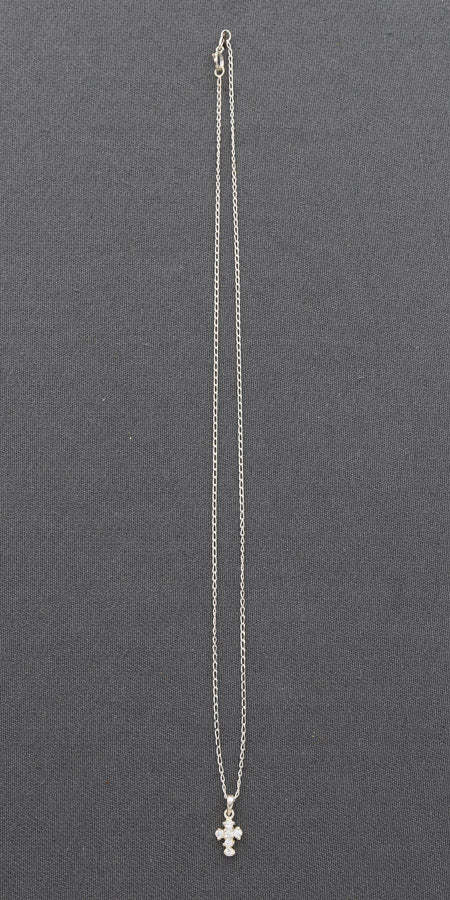 Sterling silver chain with a cross