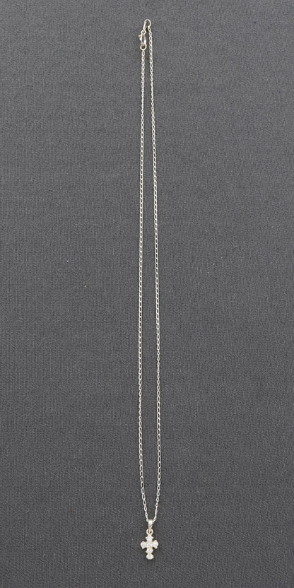 Sterling silver chain with a cross