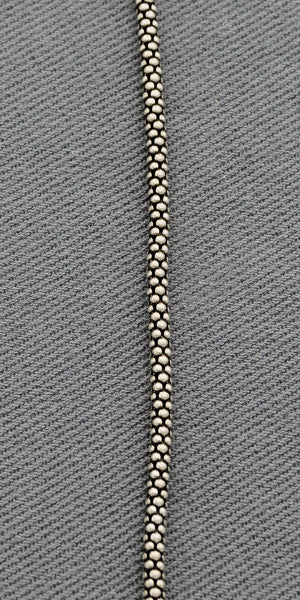 Sterling silver popcorn chain oxidized