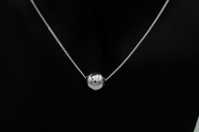 Sterling silver box chain with a 1.5 cm ball