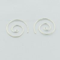 Sterling silver spirals
