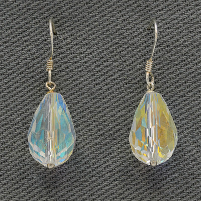 Teardrop Crystal Earrings – 1.6cm - Silvertree Jewelry #