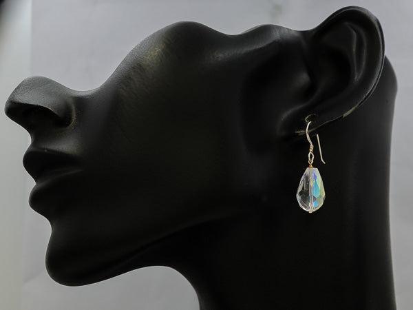 Teardrop Crystal Earrings – 1.6cm - Silvertree Jewelry #