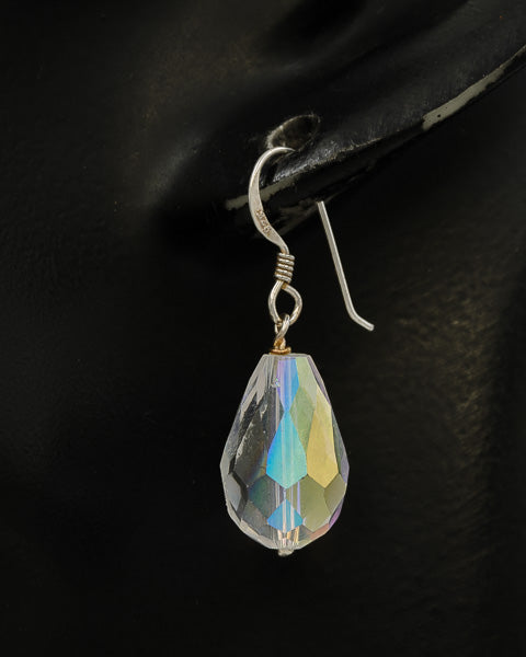 Teardrop Crystal Earrings – 1.6cm - Silvertree Jewelry #
