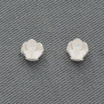 Sterling silver flower studs