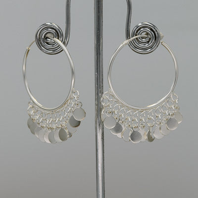 Sterling silver bohemian style earrings