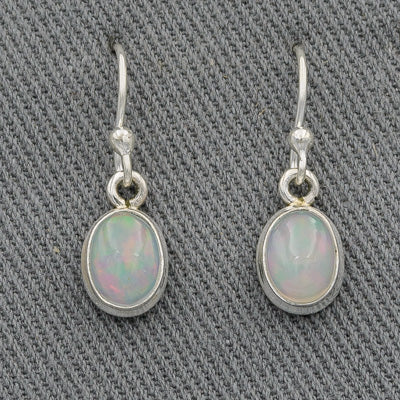 Sterling silver with ethiopian opal earring