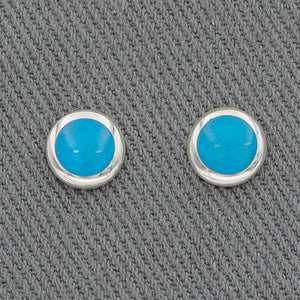Sterling silver studs with mother of pearl