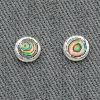 Sterling silver studs with mother of pearl