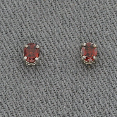 Garnet studs January birthstone