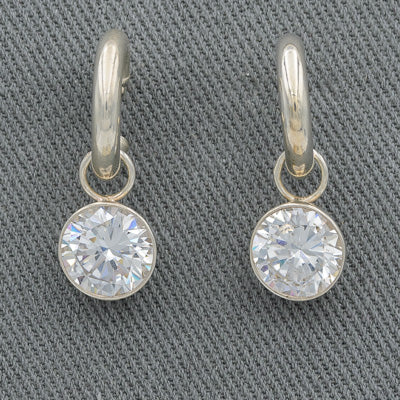 Sterling silver Pretty woman cubic earrings