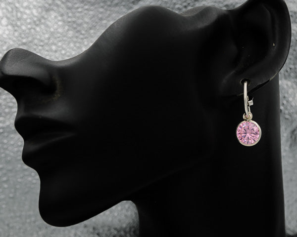 Pink cubic pretty woman earrings