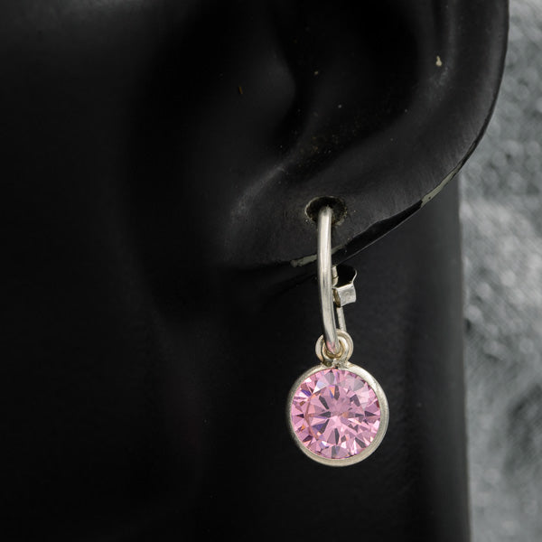 Pink cubic pretty woman earrings