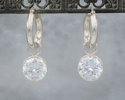 Sterling silver Pretty woman cubic earrings