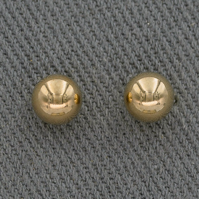 Gold 6mm  round stud 9 ct