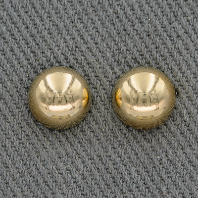 Gold domes 9ct 8mm half round