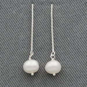 Sterling silver pearl threader