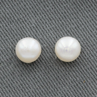 Sterling silver pearl stud 8mm