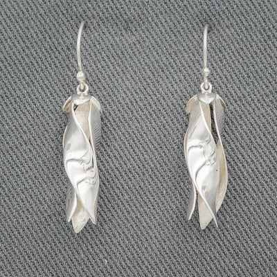 Sterling silver leaf like drops.