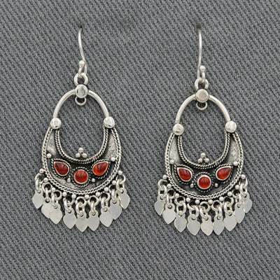 Bohemian Style Gemstone Earrings in Sterling Silver - Silvertree Jewelry #