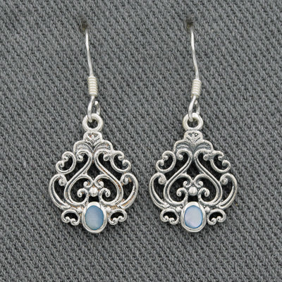 Bo ho sterling silver earrings