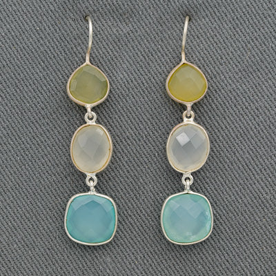 Chalcedony set in sterling silver