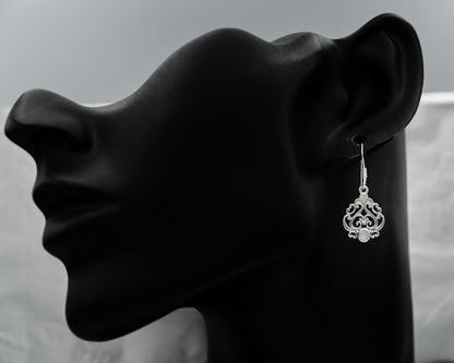 Sterling silver Bali style earrings