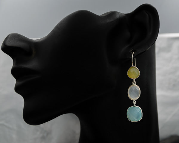 Chalcedony set in sterling silver