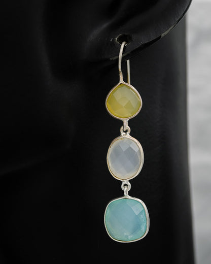 Chalcedony set in sterling silver