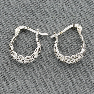 Sterling silver filigree earrings