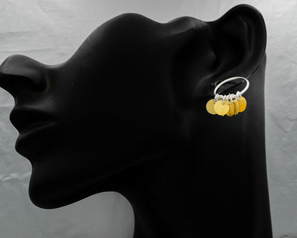 Sterling silver with gold plated discs